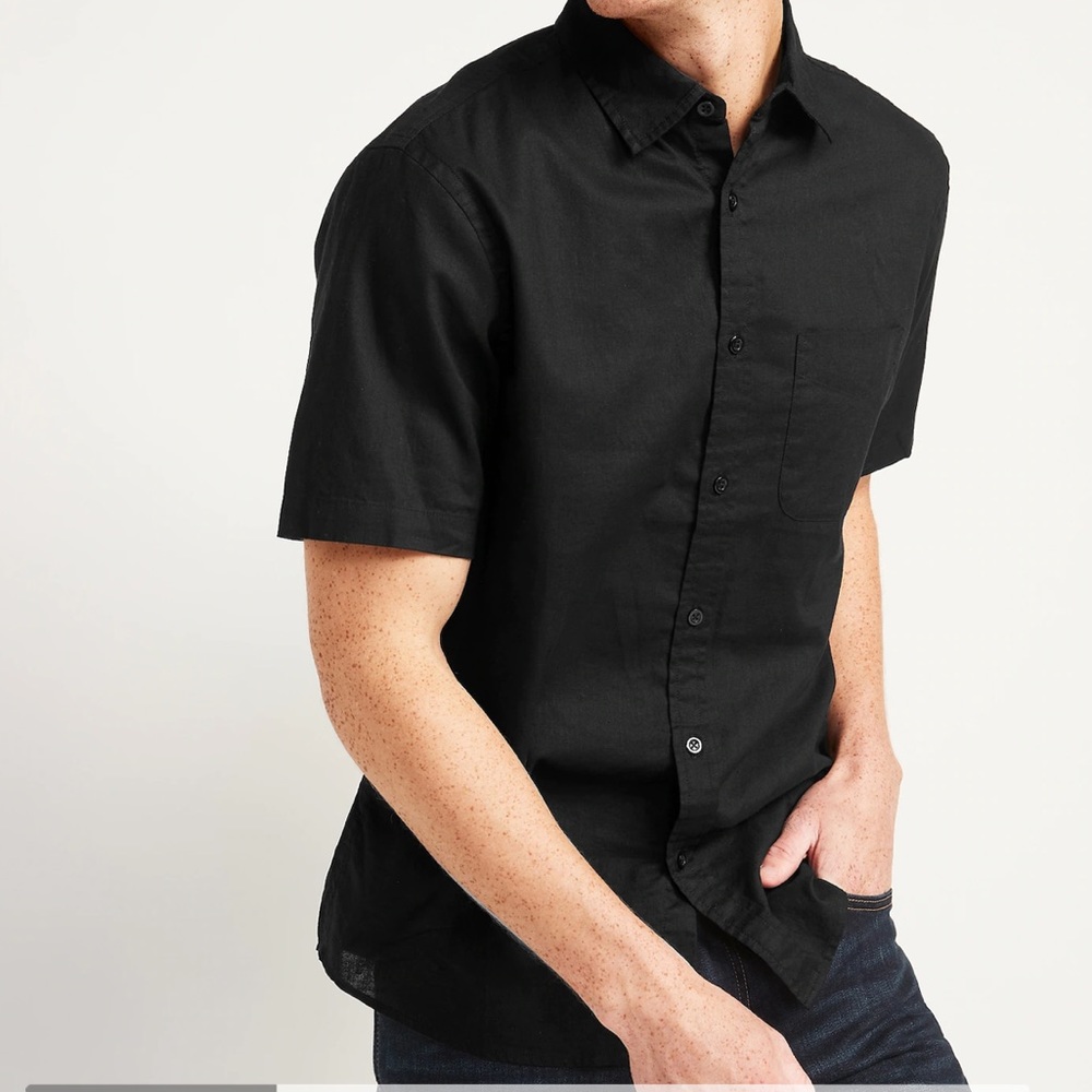 J Campbell black men’s button down. Size XXL.